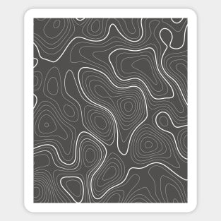 topoghraphic lignes pattern Sticker